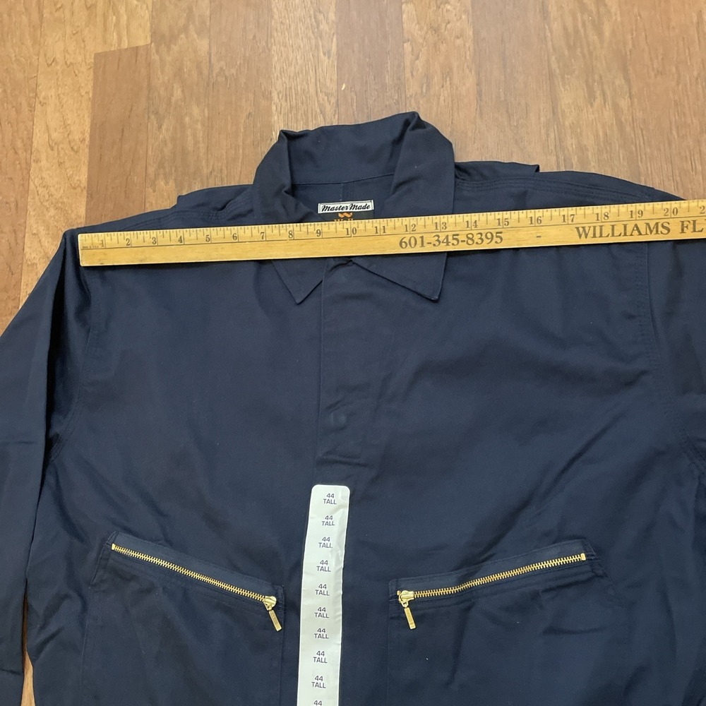 WALLS Master Made 44 Tall Coveralls Long Sleeve Blue 100% Cotton New with Tag - Picture 5 of 8